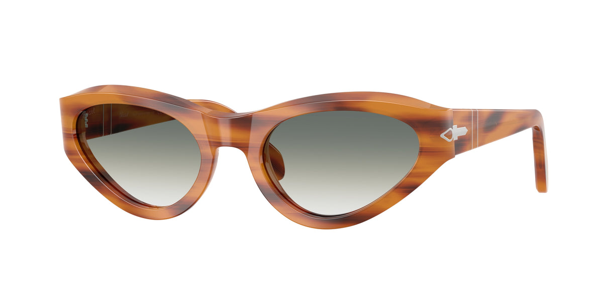 PERSOL 0PO0052S STRIPED BROWN butterfly sunglasses by PERSOL