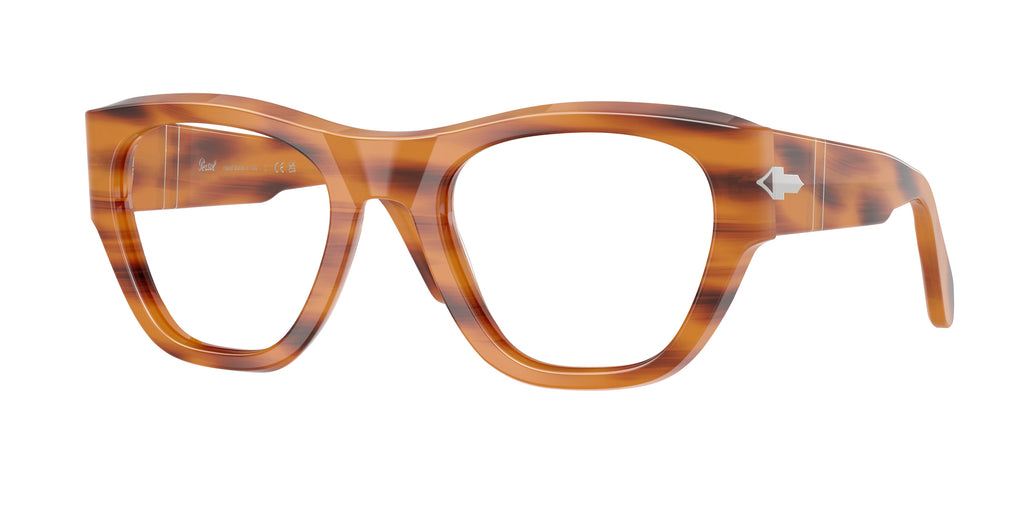 PERSOL 0PO0054V STRIPED BROWN pillow glasses by PERSOL