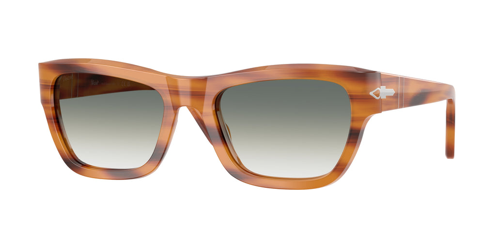 PERSOL 0PO0091S STRIPED BROWN butterfly sunglasses by PERSOL