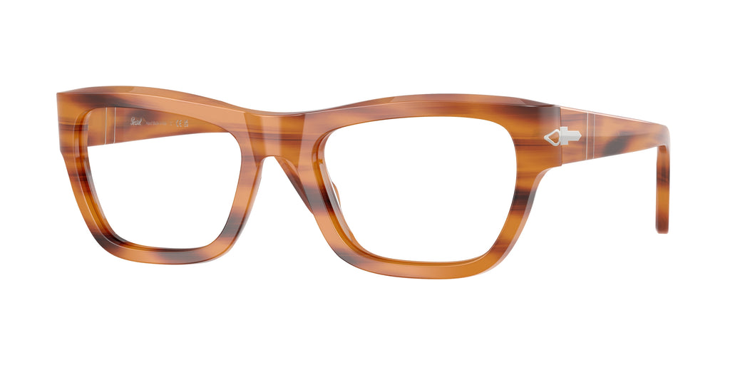 PERSOL 0PO0091V STRIPED BROWN pillow glasses by PERSOL
