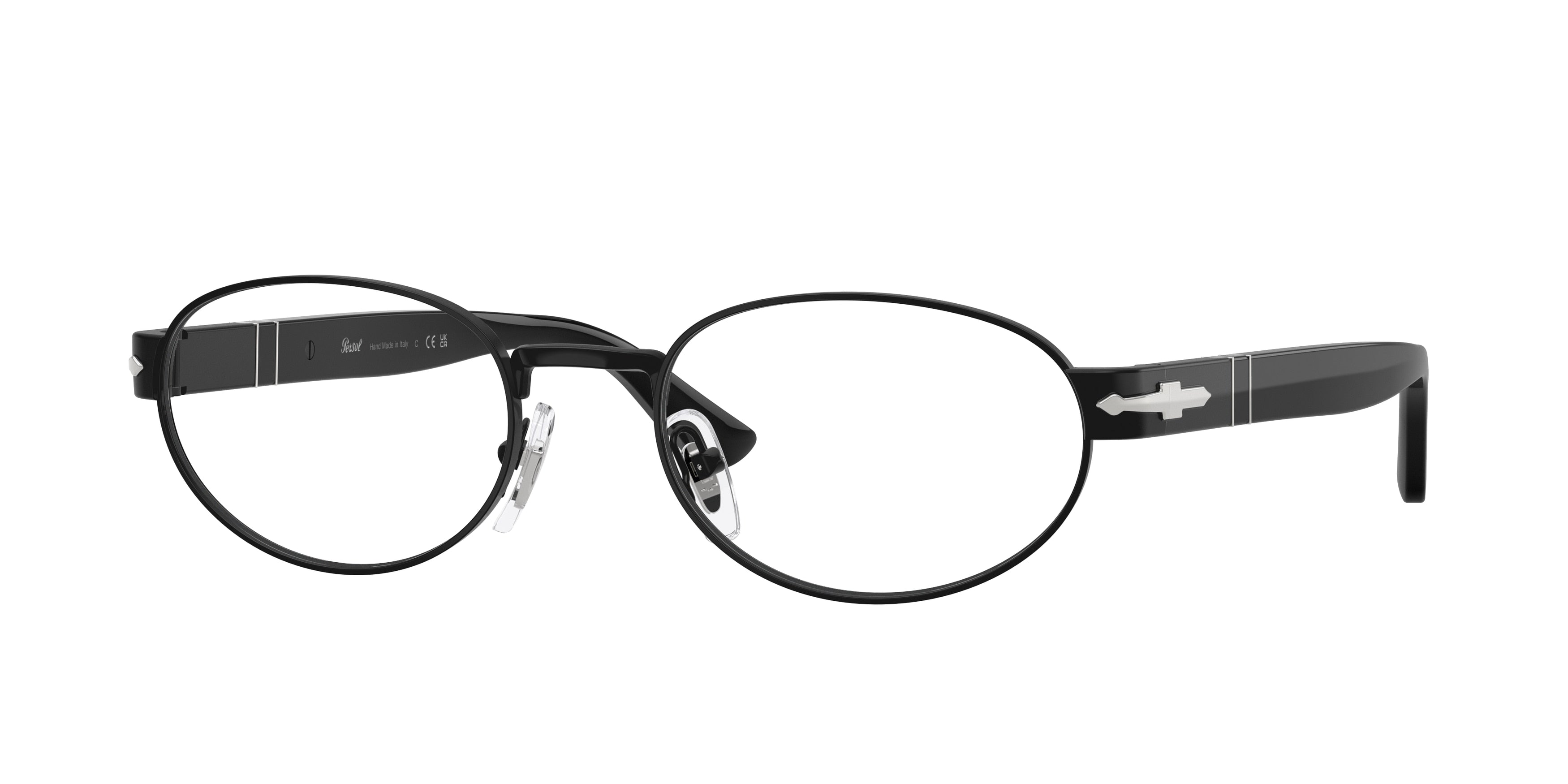 PERSOL 0PO1026V BLACK oval glasses by PERSOL