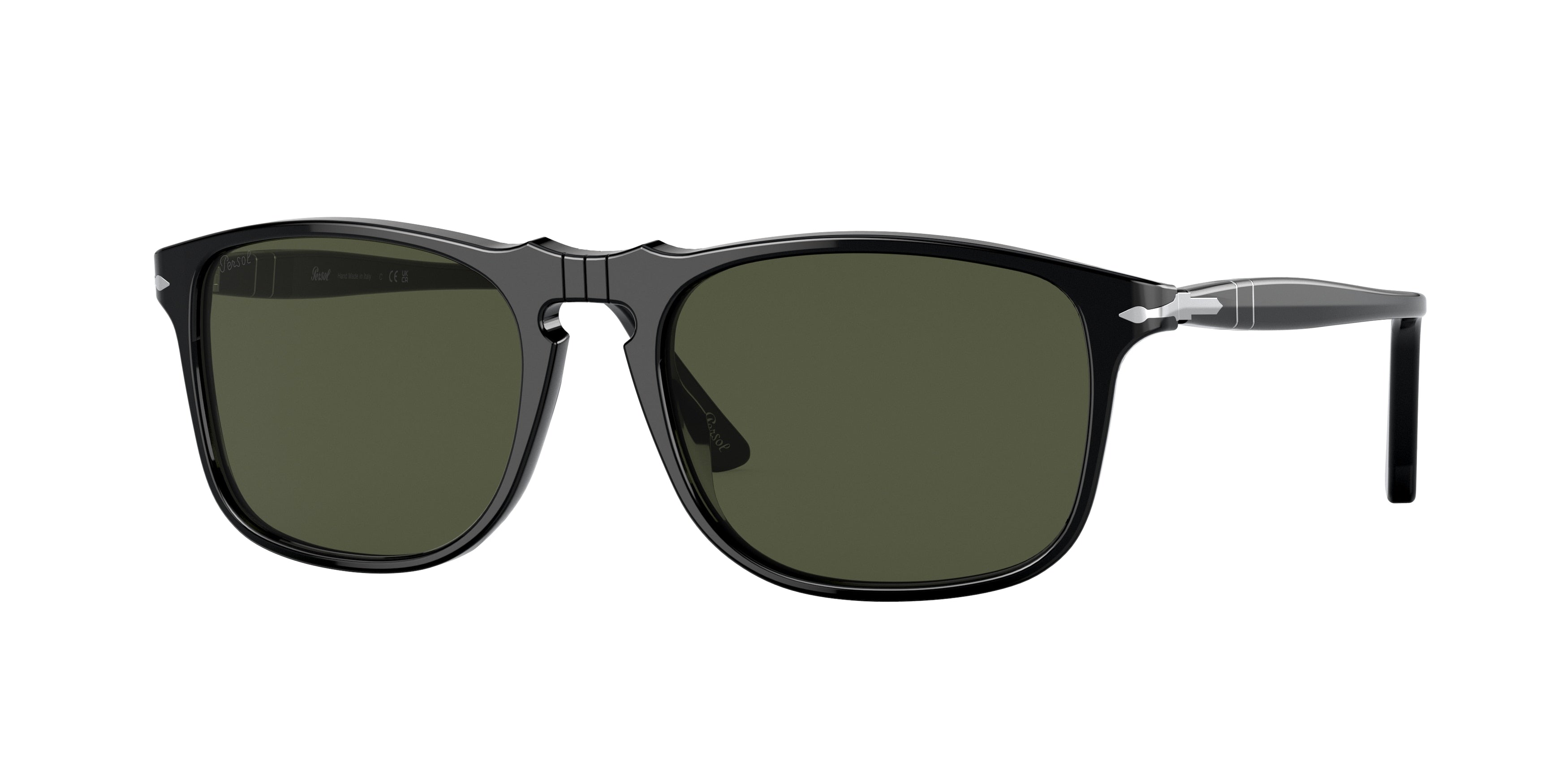 PERSOL 0PO3059S BLACK square sunglasses by PERSOL
