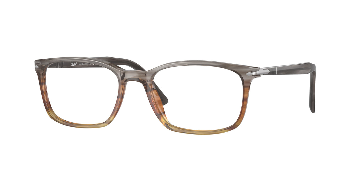 PERSOL 0PO3189V STRIPED GREY/GRADIENT BROWN square glasses by PERSOL