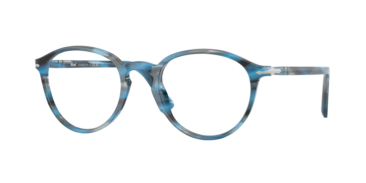 PERSOL 0PO3218V STRIPED BLUE AND GREY phantos glasses by PERSOL
