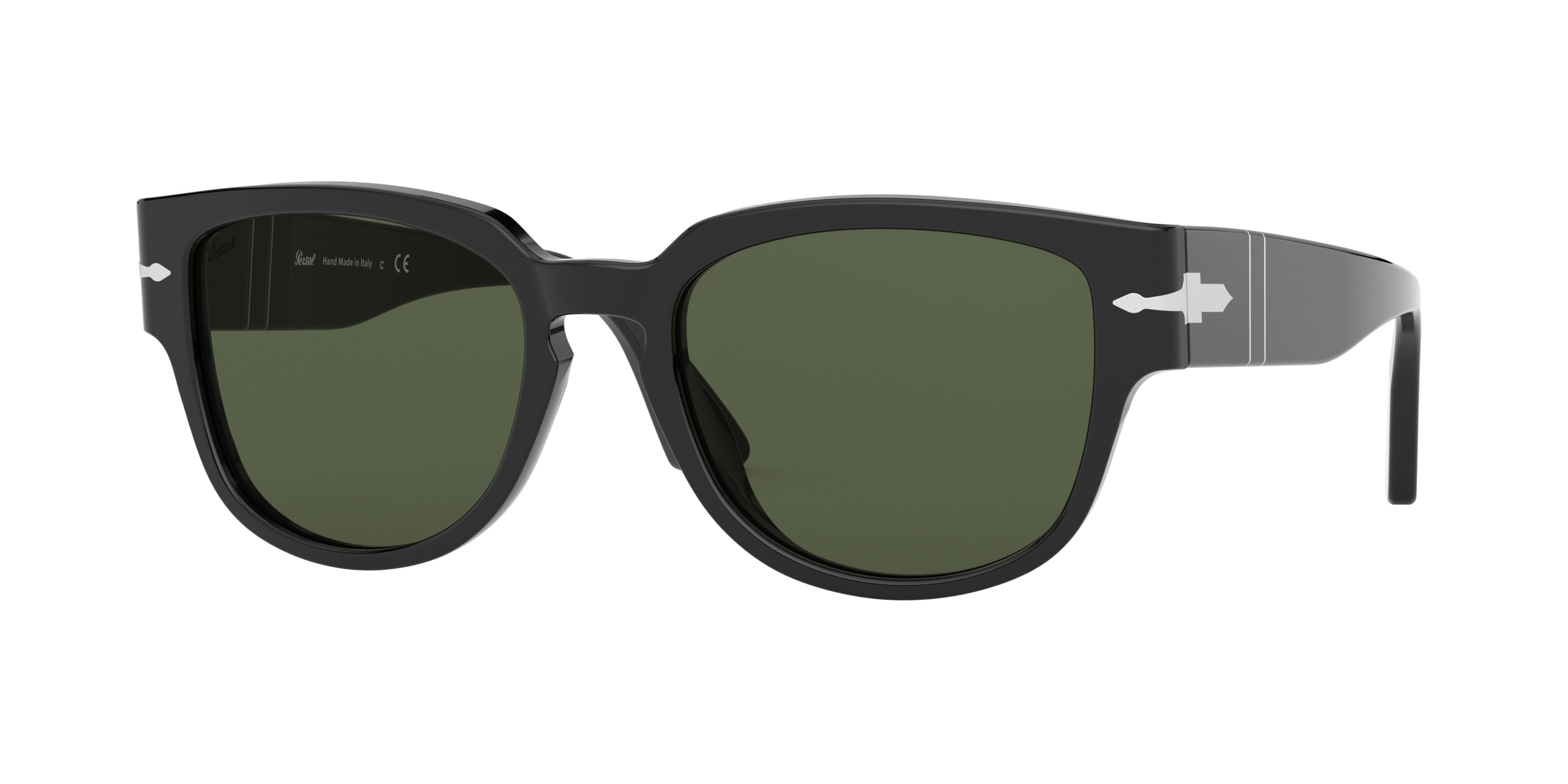 PERSOL 0PO3231S BLACK square sunglasses by PERSOL