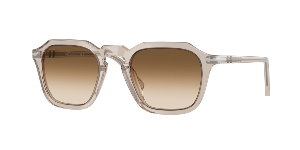 PERSOL 0PO3292S TRANSPARENT BROWN GREY square sunglasses by PERSOL