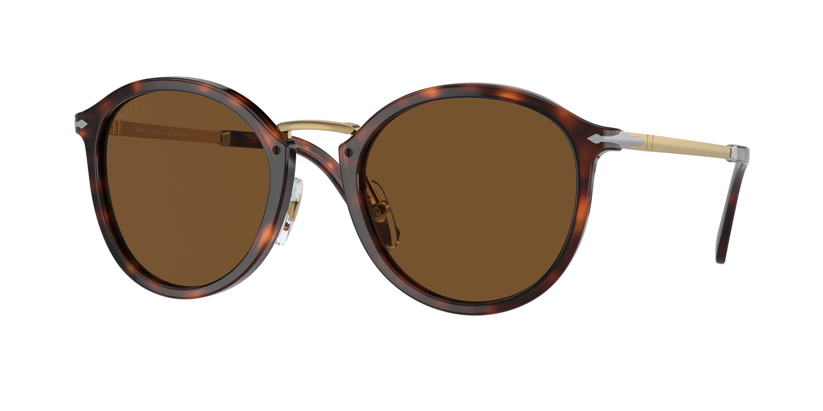 PERSOL 0PO3309S HAVANA round sunglasses by PERSOL