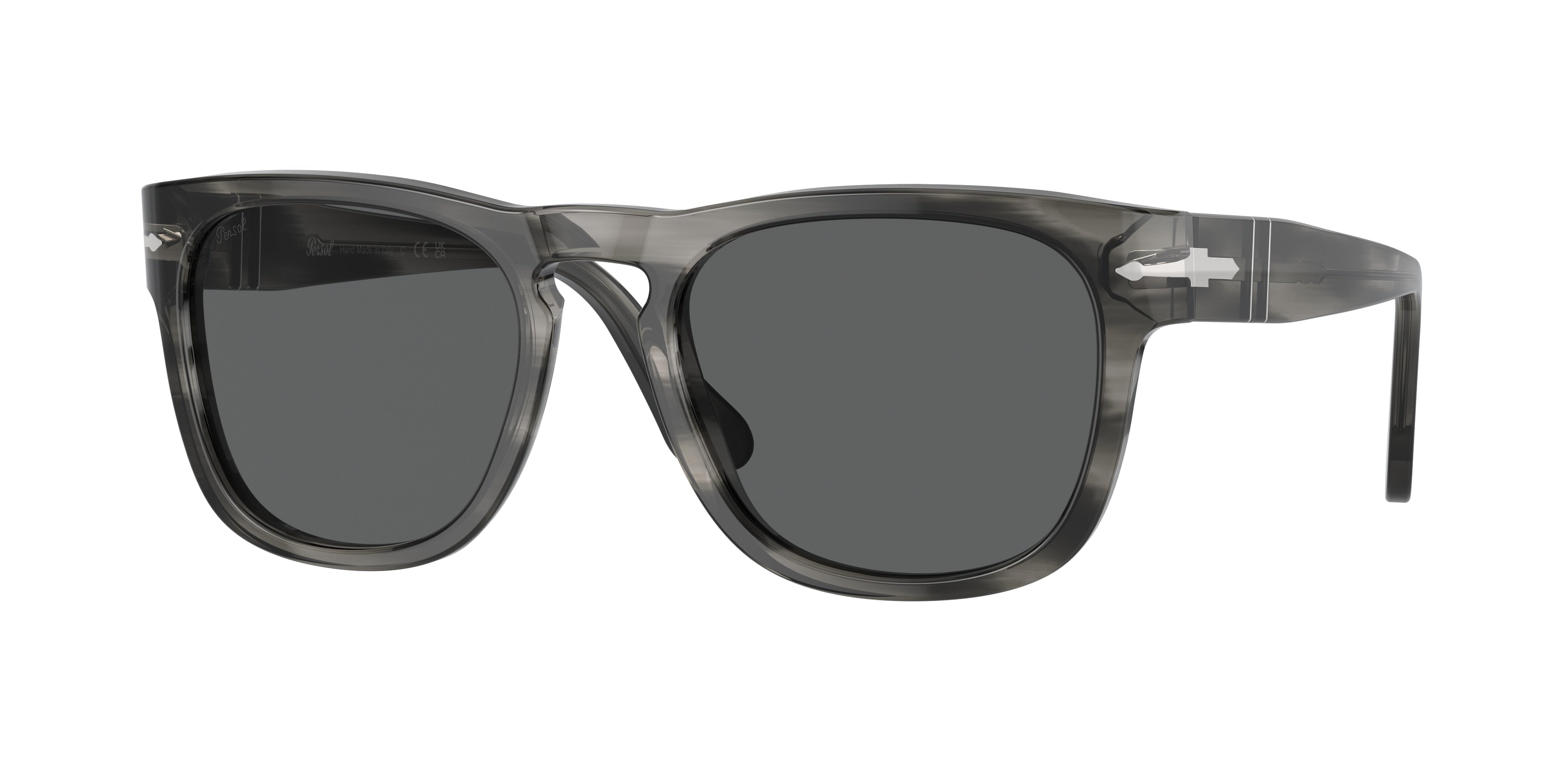 PERSOL 0PO3333S STRIPED GREY square sunglasses by PERSOL
