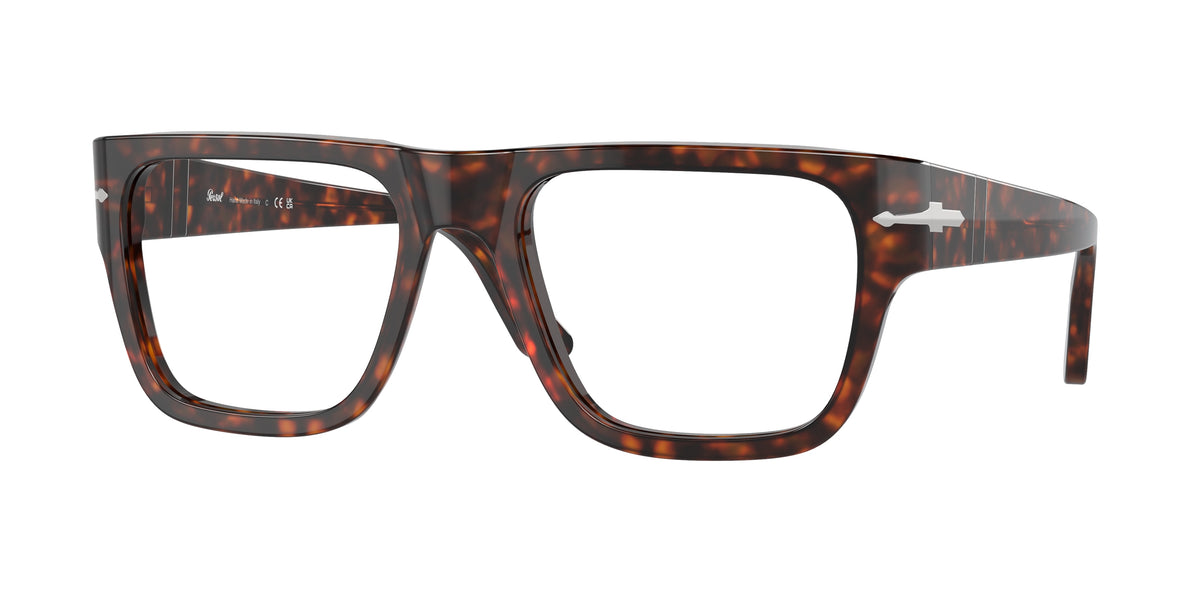 PERSOL 0PO3348V HAVANA square glasses by PERSOL