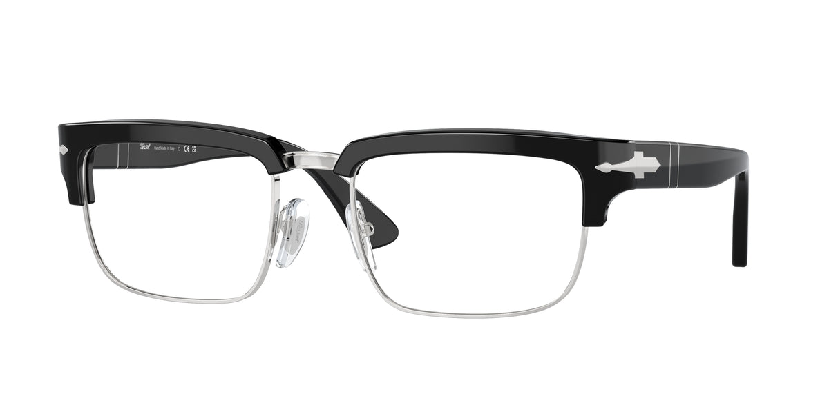 PERSOL 0PO3354V BLACK rectangle glasses by PERSOL