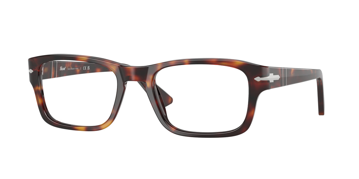 PERSOL 0PO3364V HAVANA rectangle glasses by PERSOL
