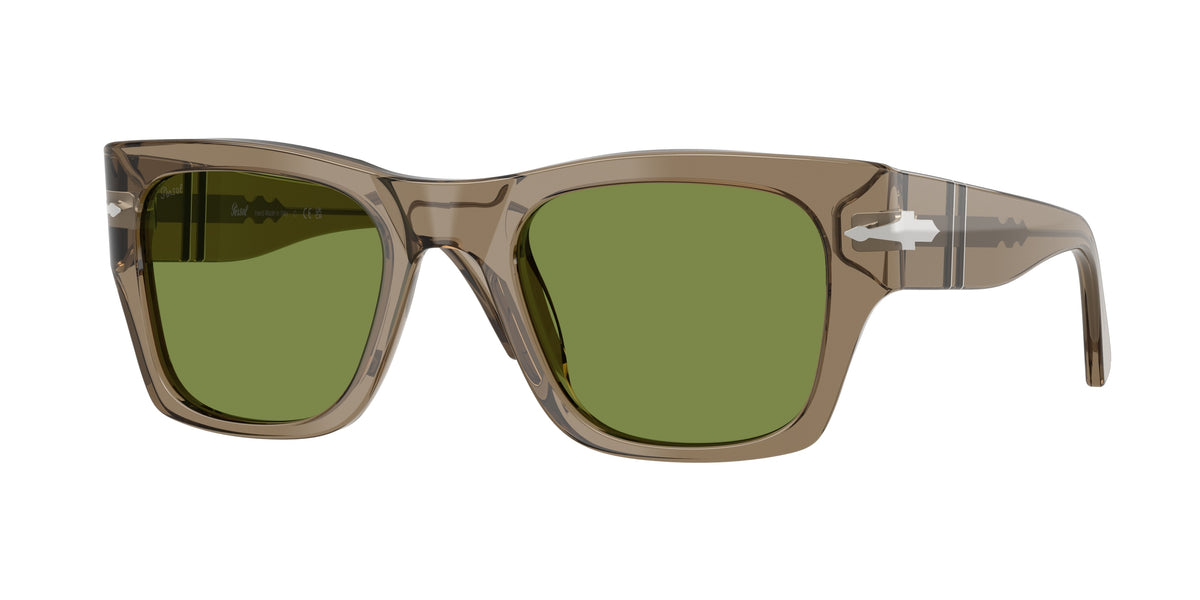 PERSOL 0PO3384S TRANSPARENT BROWN square sunglasses by PERSOL