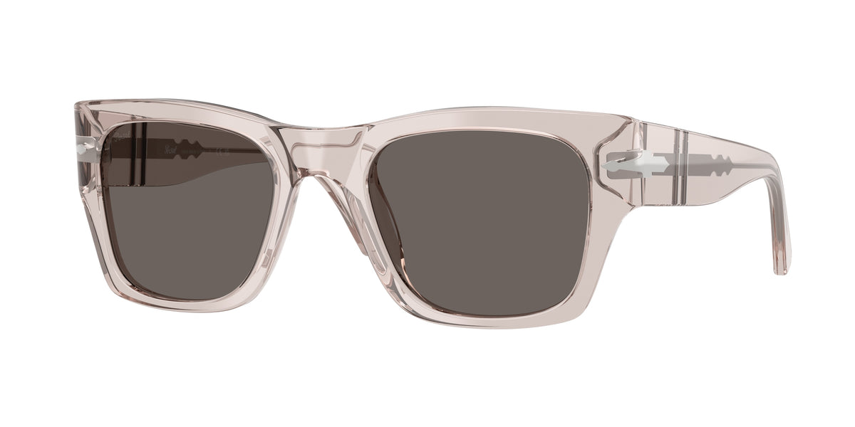 PERSOL 0PO3384S TRANSPARENT BROWN GREY square sunglasses by PERSOL