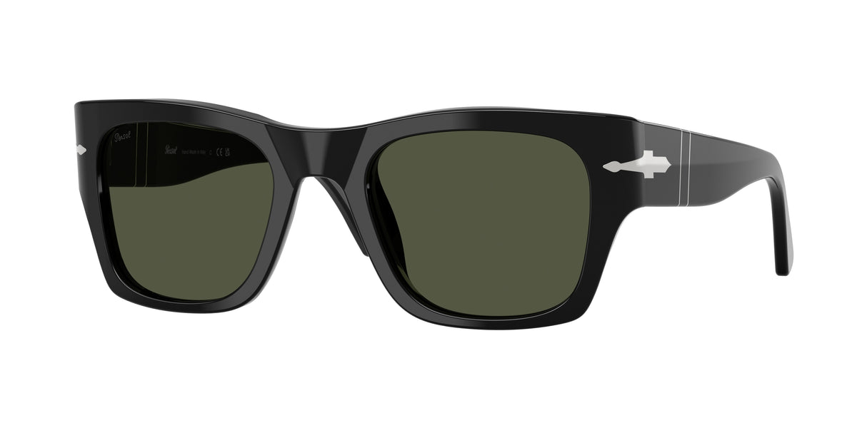 PERSOL 0PO3384S BLACK square sunglasses by PERSOL