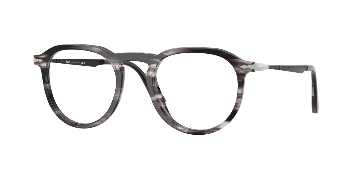 PERSOL 0PO3387V STRIPED BLACK & GREY pillow glasses by PERSOL
