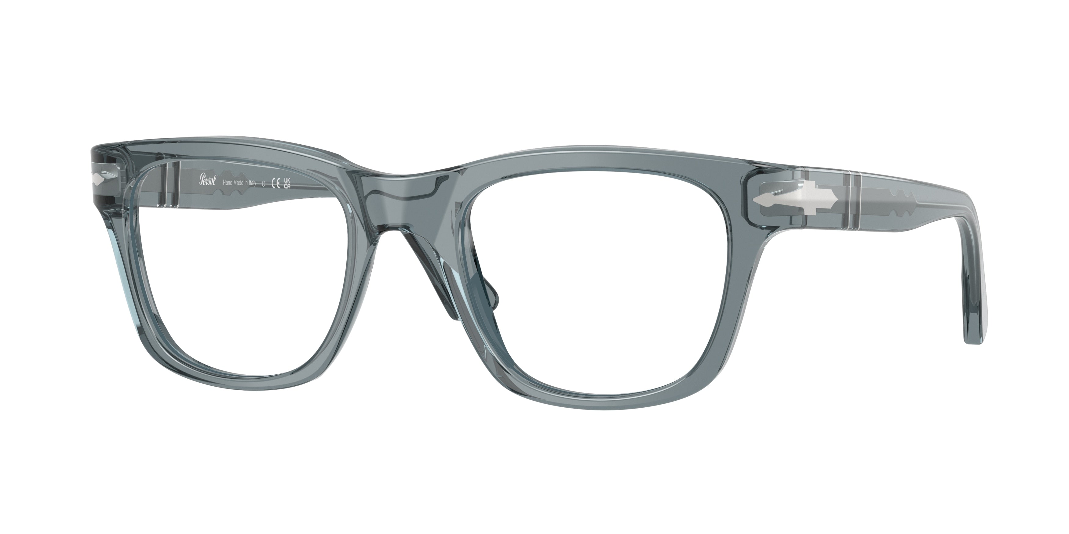 PERSOL 0PO3389V TRANSPARENT OCEAN square glasses by PERSOL