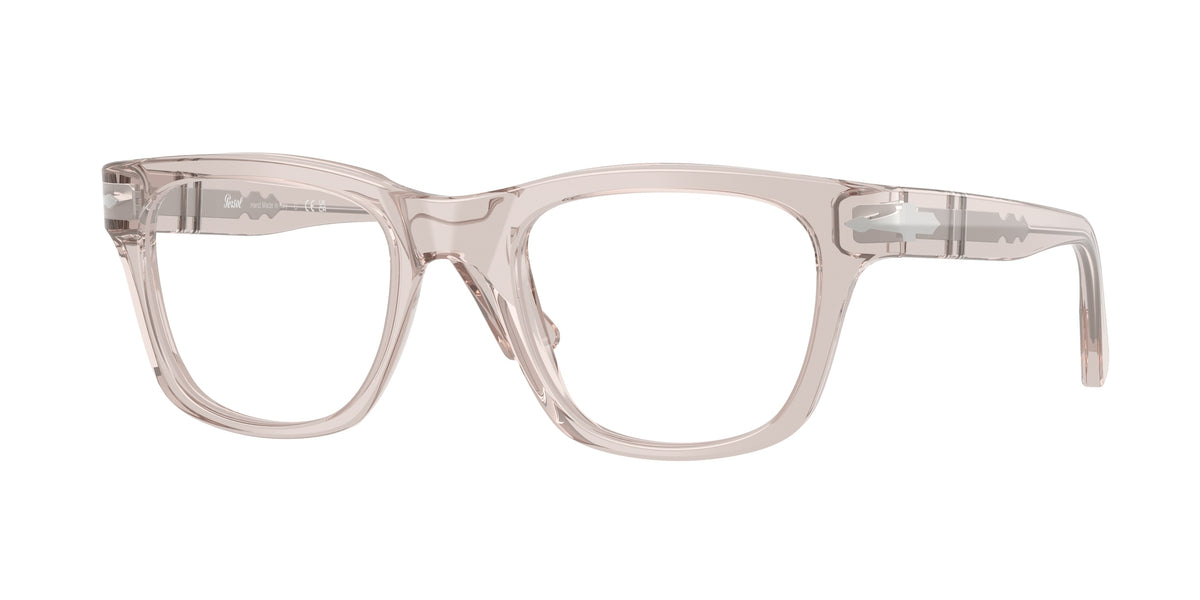 PERSOL 0PO3389V TRANSPARENT BROWN GREY square glasses by PERSOL