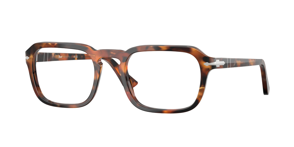 PERSOL 0PO3390V TORTOISE BROWN & PEARL BROWN square glasses by PERSOL