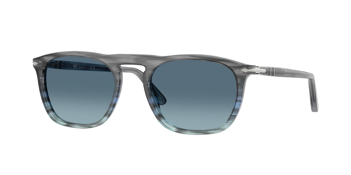 PERSOL 0PO3391S STRIPED GREY GRADIENT BLUE square sunglasses by PERSOL