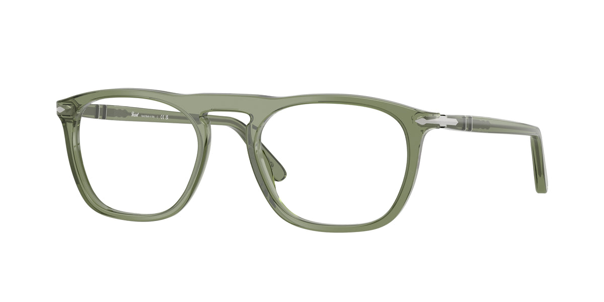 PERSOL 0PO3391V TRANSPARENT GREEN square glasses by PERSOL