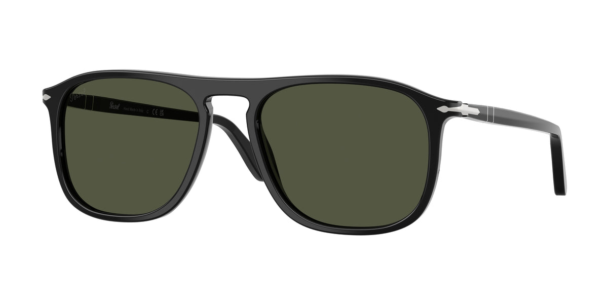 PERSOL 0PO3392S BLACK square sunglasses by PERSOL