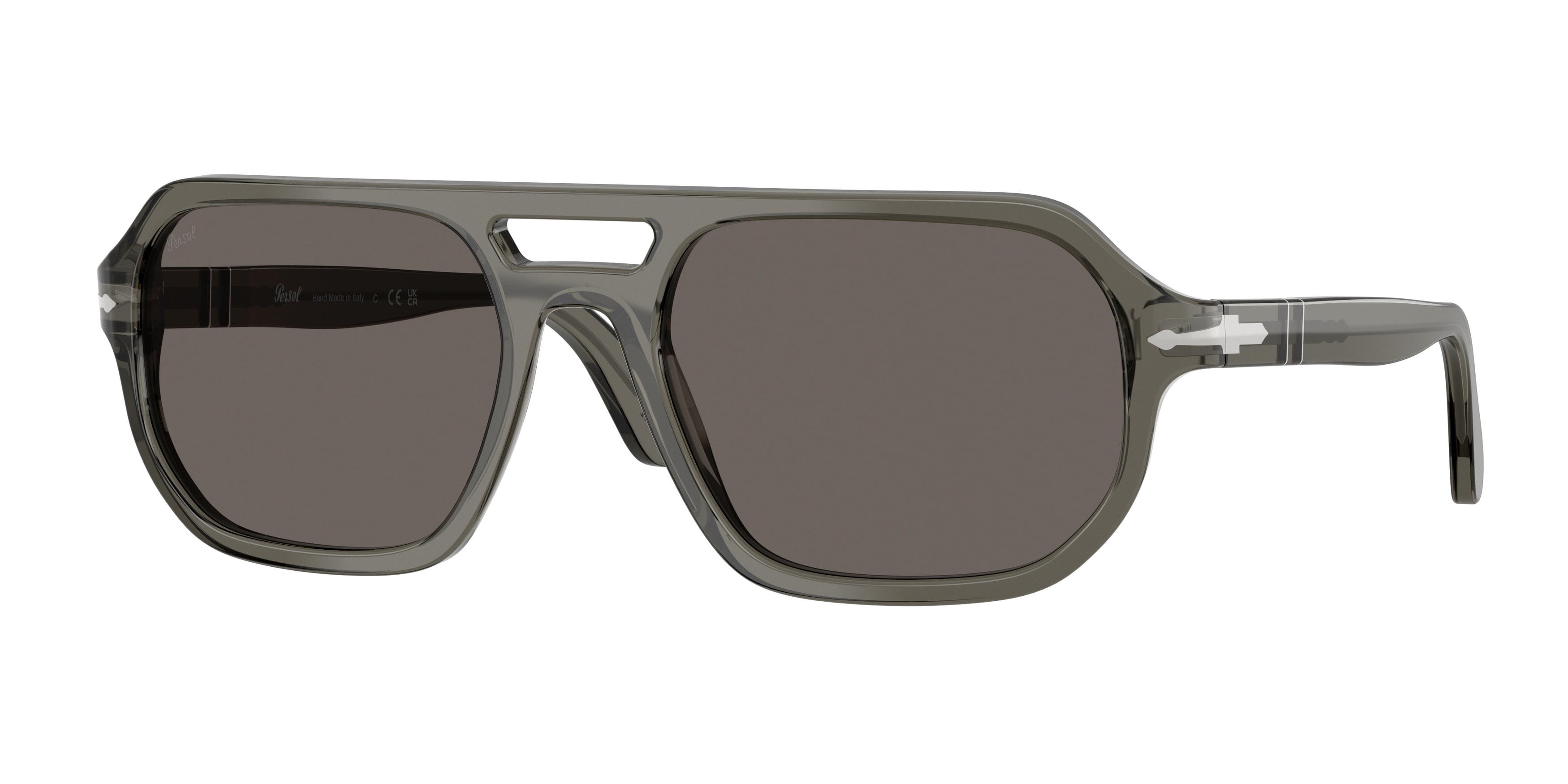 PERSOL 0PO3393S TRANSPARENT GREY pillow sunglasses by PERSOL