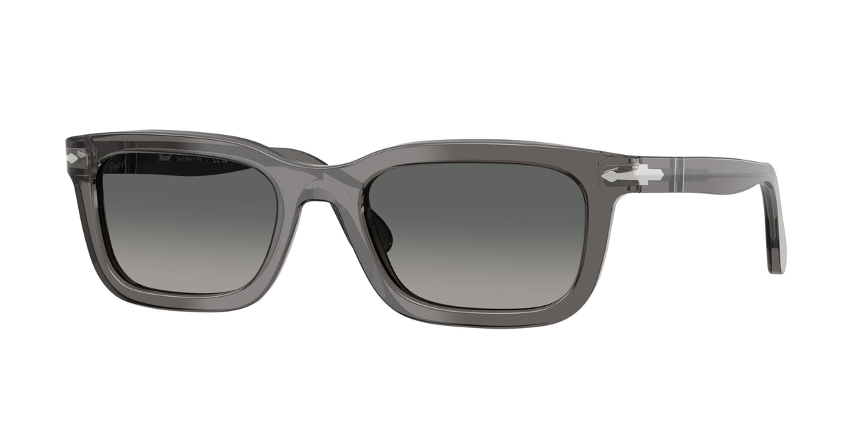 PERSOL 0PO3396S TRANSPARENT GREY rectangle sunglasses by PERSOL