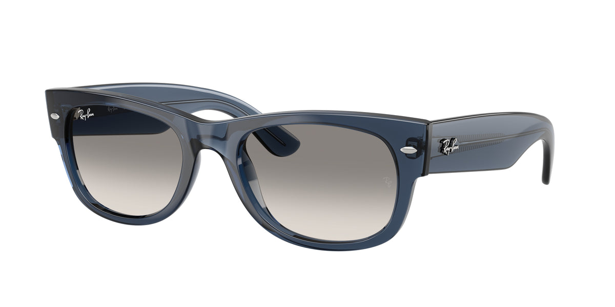 RAY-BAN 0RB0832S TRANSPARENT DARK BLUE square sunglasses by RAY-BAN
