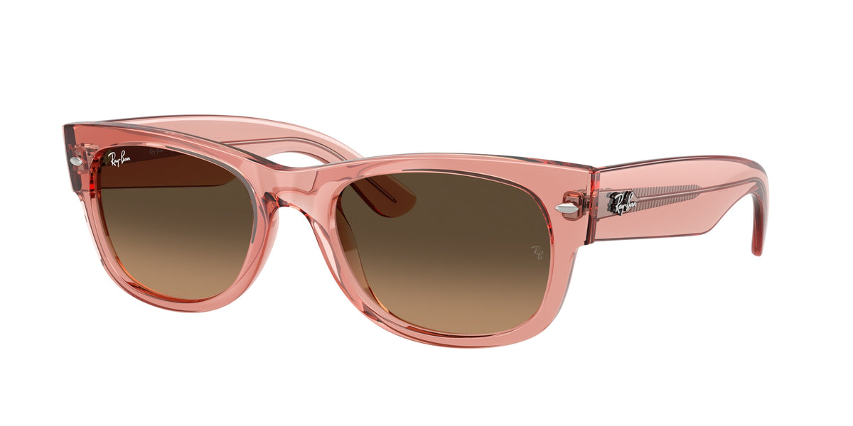 RAY-BAN 0RB0832S TRANSPARENT PINK square sunglasses by RAY-BAN