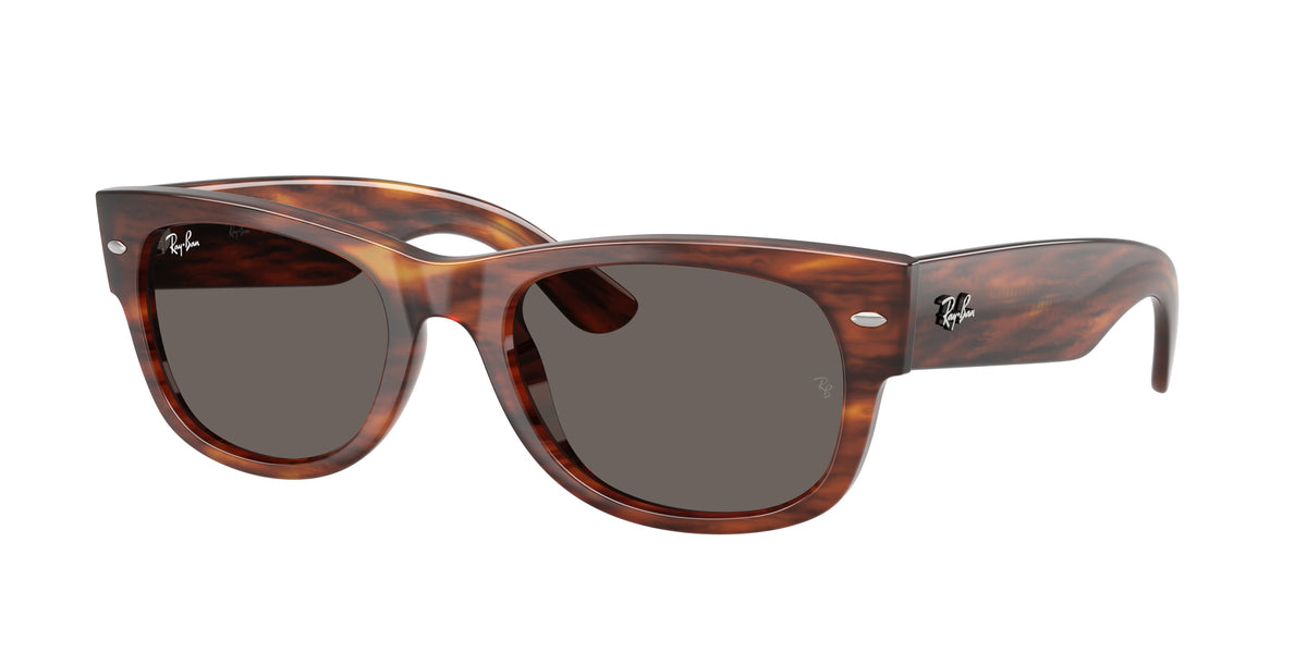 RAY-BAN 0RB0832S STRIPED HAVANA square sunglasses by RAY-BAN
