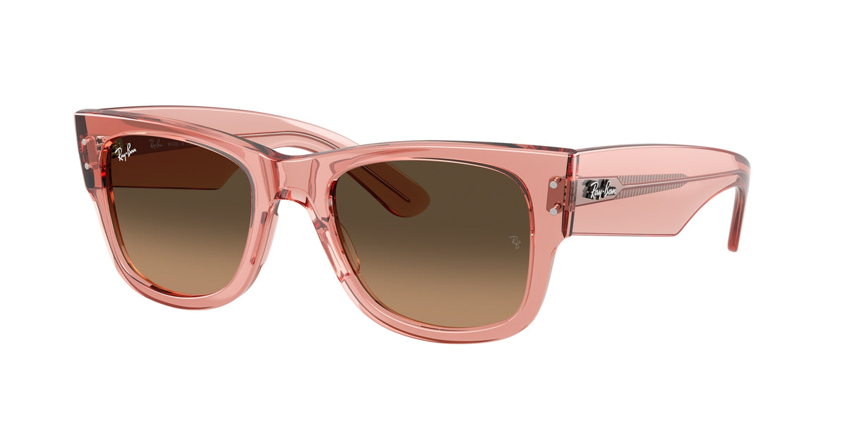 RAY-BAN 0RB0840S TRANSPARENT PINK square sunglasses by RAY-BAN