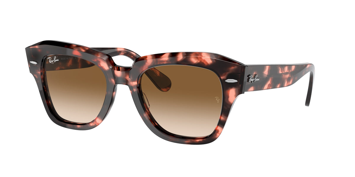 RAY-BAN 0RB2186 PINK HAVANA square sunglasses by RAY-BAN