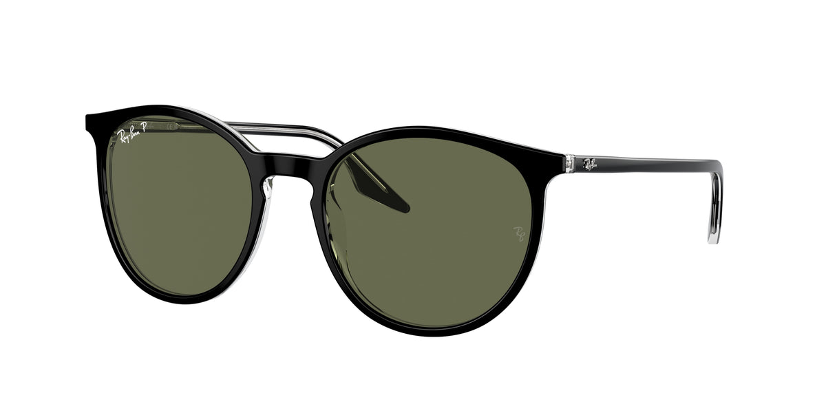 RAY-BAN 0RB2204 BLACK ON TRANSPARENT phantos sunglasses by RAY-BAN