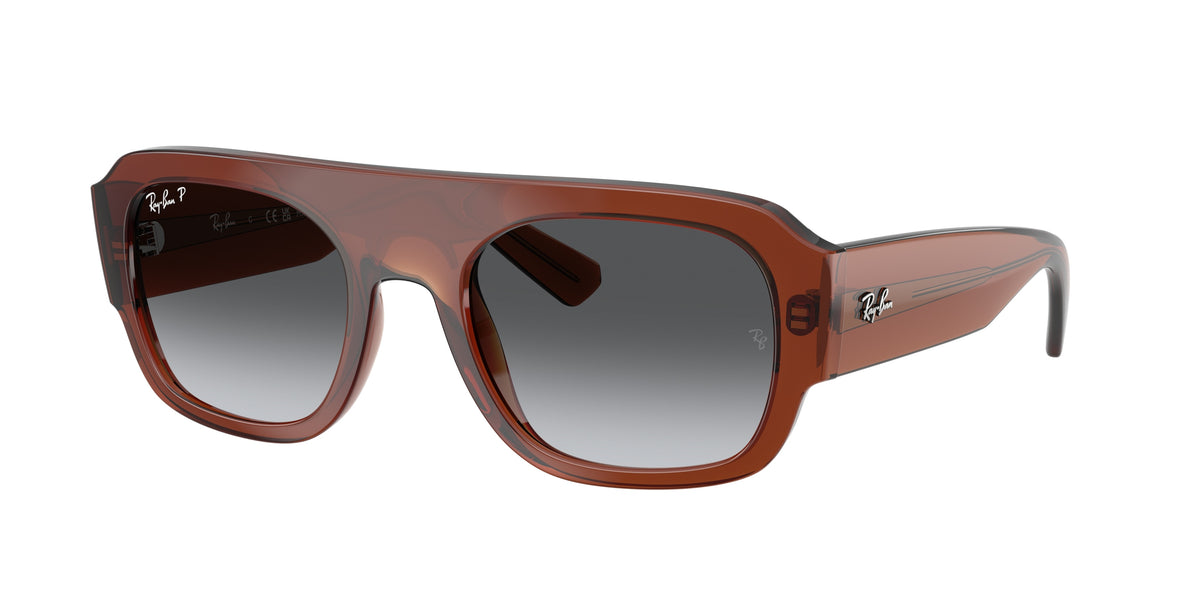 RAY-BAN 0RB2218 TRANSPARENT BROWN irregular sunglasses by RAY-BAN