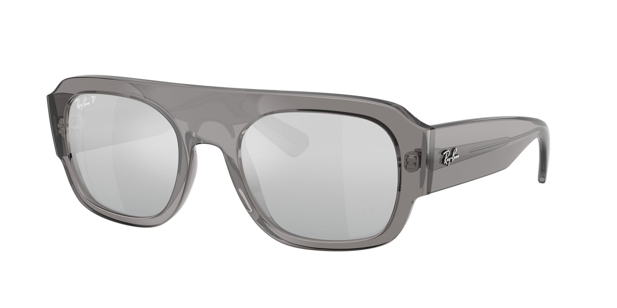 RAY-BAN 0RB2218 TRANSPARENT GREY irregular sunglasses by RAY-BAN