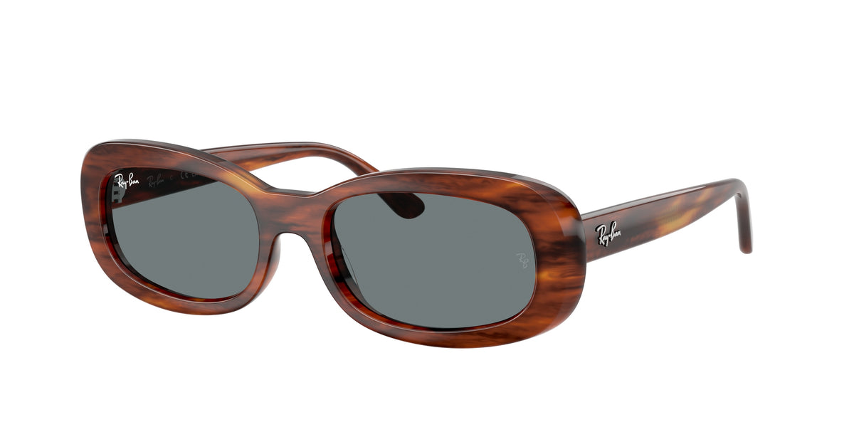 RAY-BAN 0RB2221 STRIPED HAVANA oval sunglasses by RAY-BAN