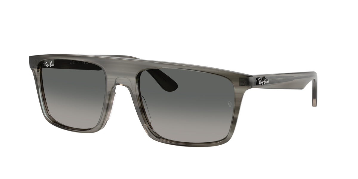 RAY-BAN 0RB2222 STRIPED GREY square sunglasses by RAY-BAN
