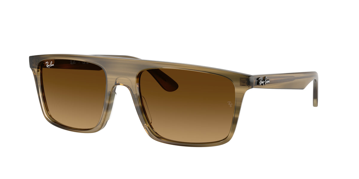 RAY-BAN 0RB2222 STRIPED GREEN square sunglasses by RAY-BAN