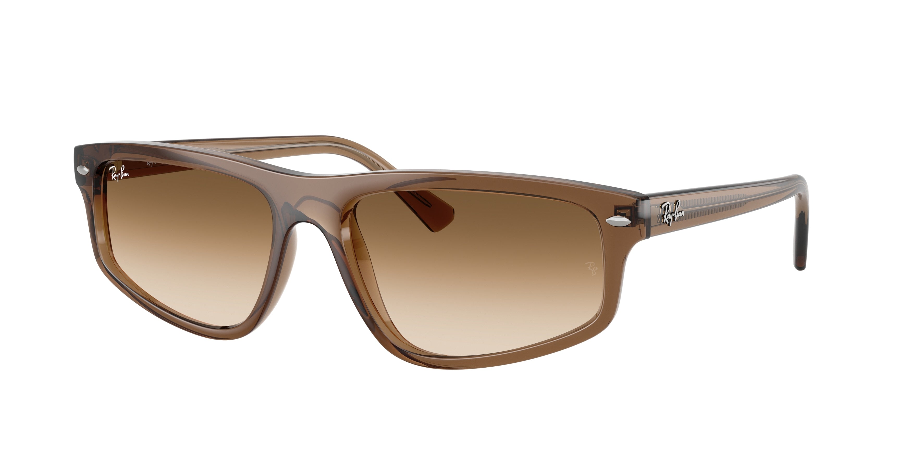 RAY-BAN 0RB2225 TRANSPARENT LIGHT BROWN irregular sunglasses by RAY-BAN