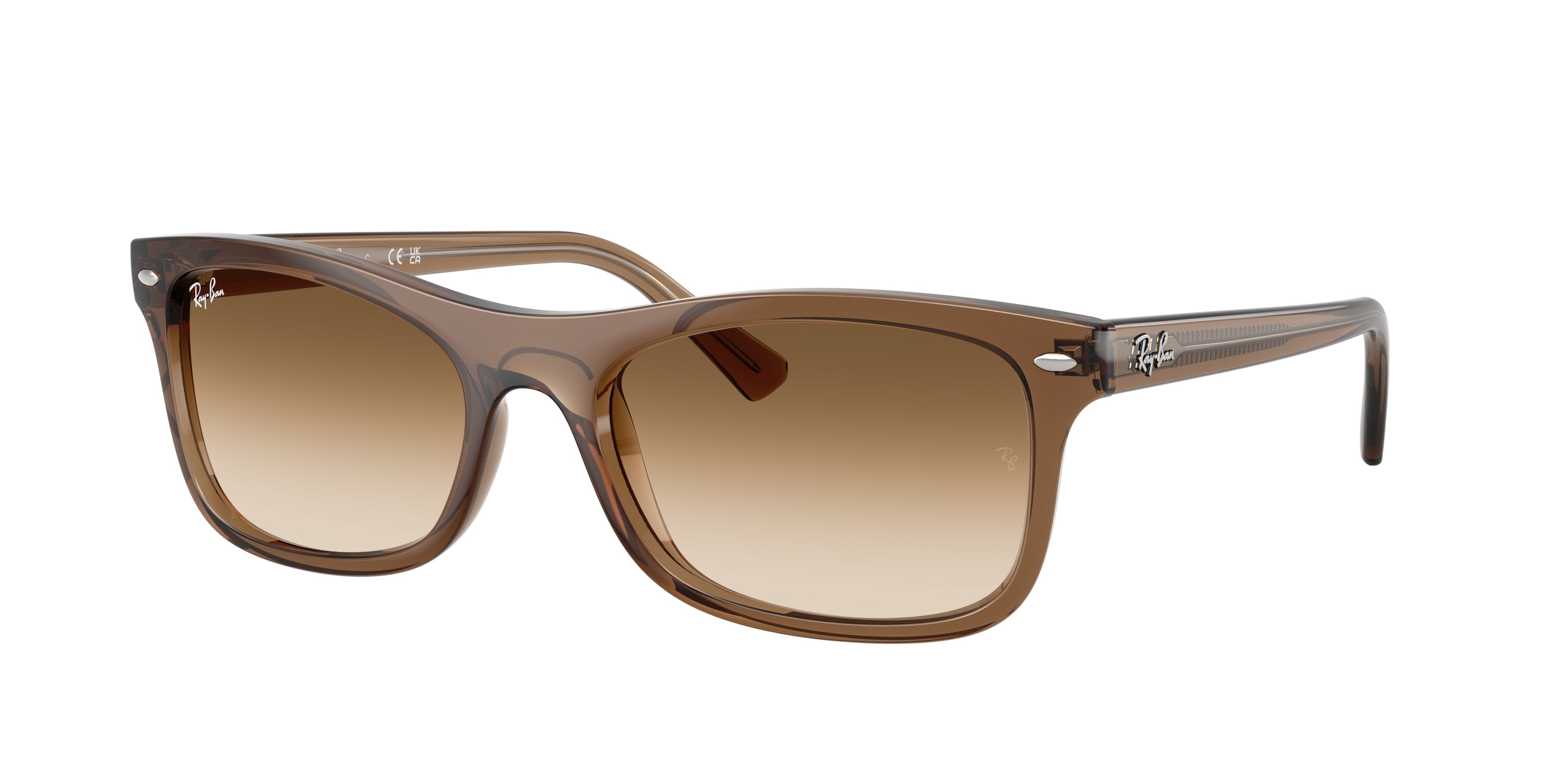 RAY-BAN 0RB2226 TRANSPARENT LIGHT BROWN square sunglasses by RAY-BAN