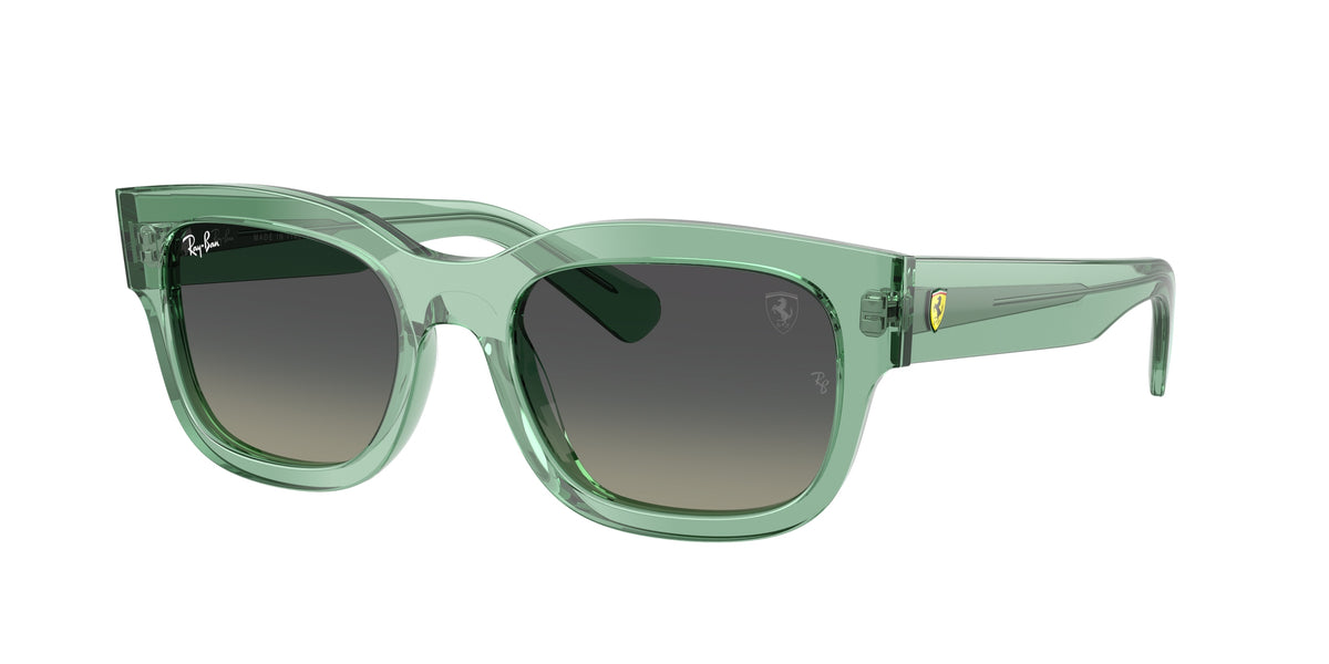 RAY-BAN 0RB2228M TRANSPARENT GREEN square sunglasses by RAY-BAN
