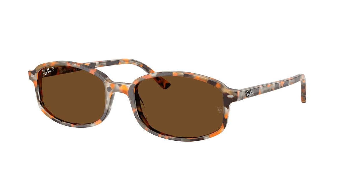 RAY-BAN 0RB2232 HAVANA BROWN GREY irregular sunglasses by RAY-BAN