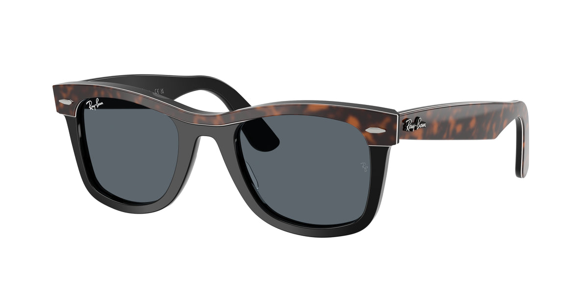 RAY-BAN 0RB2240 HAVANA ON BLACK square sunglasses by RAY-BAN