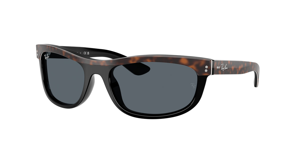 RAY-BAN 0RB2489 HAVANA ON BLACK rectangle sunglasses by RAY-BAN