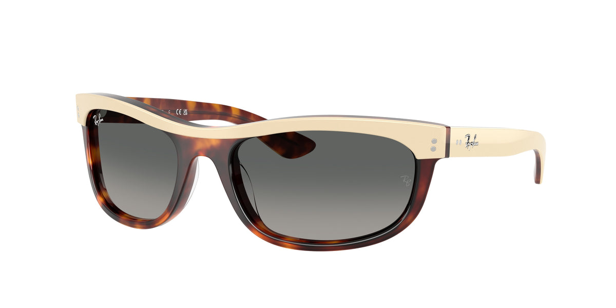 RAY-BAN 0RB2489 BEIGE HAVANA rectangle sunglasses by RAY-BAN