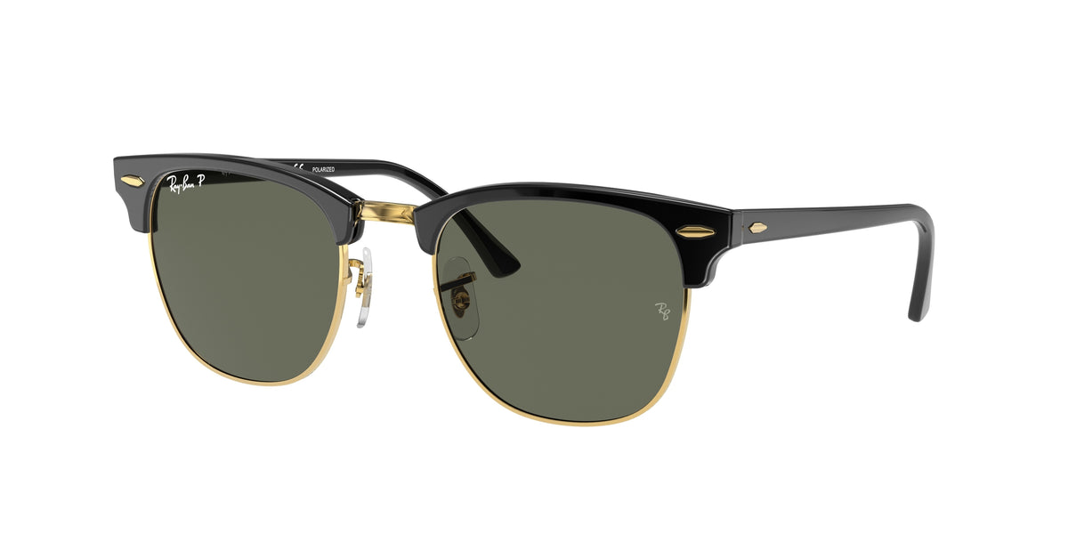 RAY-BAN 0RB3016 BLACK & GOLD square sunglasses by RAY-BAN