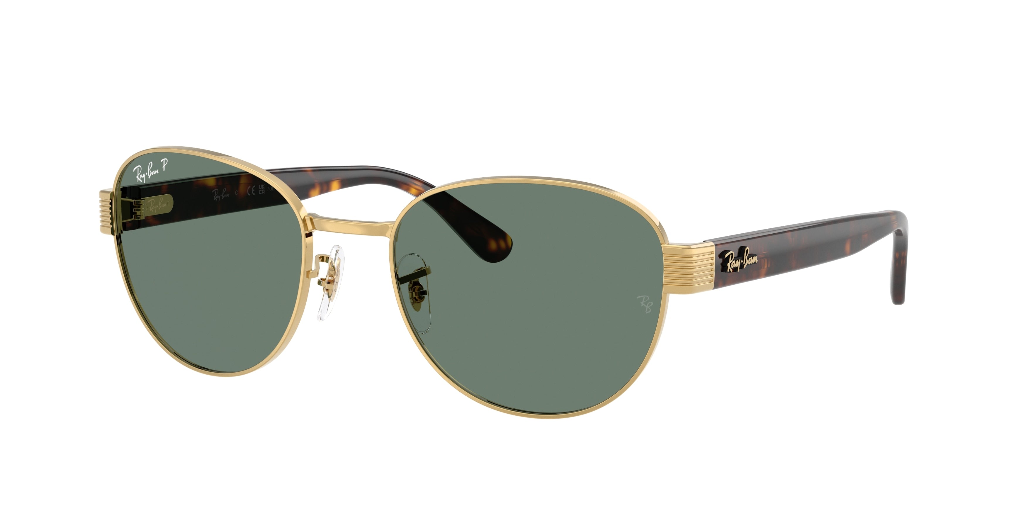 RAY-BAN 0RB3766CH ARISTA GOLD square sunglasses by RAY-BAN