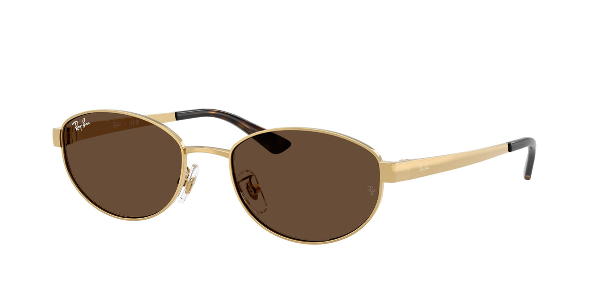 RAY-BAN 0RB3774D ARISTA GOLD oval sunglasses by RAY-BAN