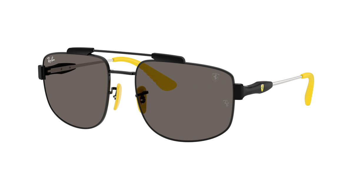 RAY-BAN 0RB3789M BLACK square sunglasses by RAY-BAN