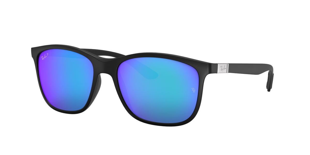 RAY-BAN 0RB4330CH BLACK square sunglasses by RAY-BAN